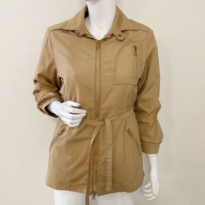 Vintage London Fog Cropped Trench Coat w Sherpa Lining Women’s Size 5/6